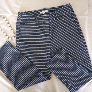 Loft Black & White Striped Marisa: The Riviera Pants: Capris